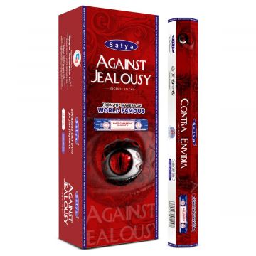 Against Jealously Incense Sticks, Satya Hex Pack - 6 Boxes x 20 Sticks